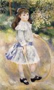 Pierre Renoir Girl with a Hoop France oil painting reproduction